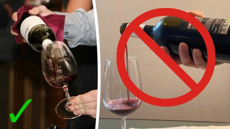 Non si deve mai versare il vino “alla traditora”. Ecco perché si condanna questo gesto